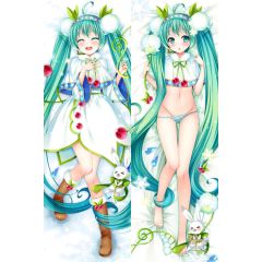 Miku Hatsune Snow Version dakimakura Peach Skin